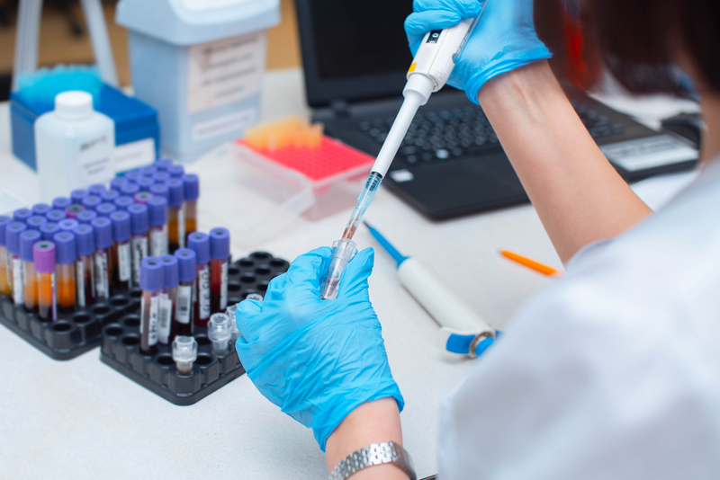 pharmacist working in a lab